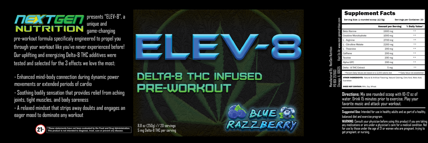 ELEV-8 Pre-workout Tub