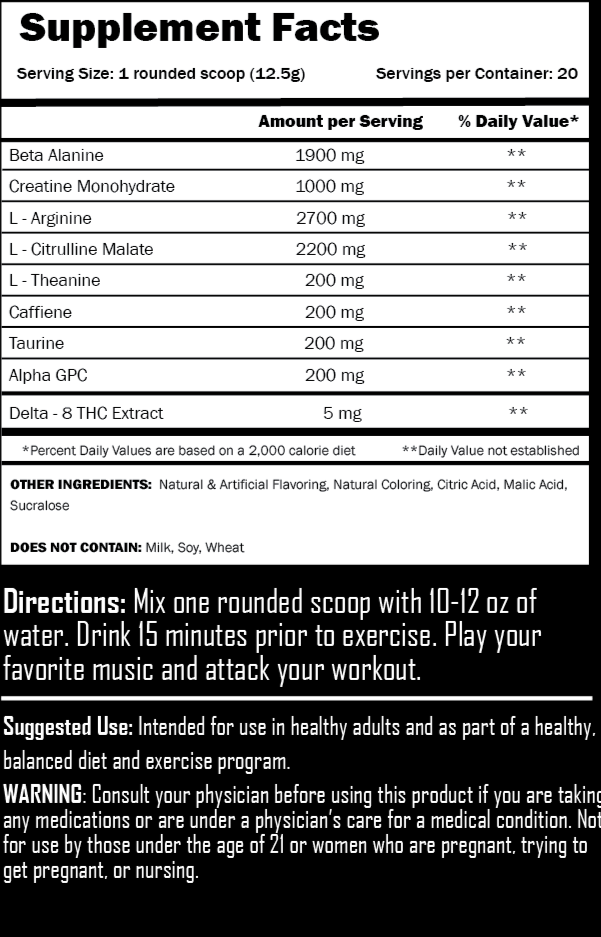 ELEV-8 Pre-workout Tub