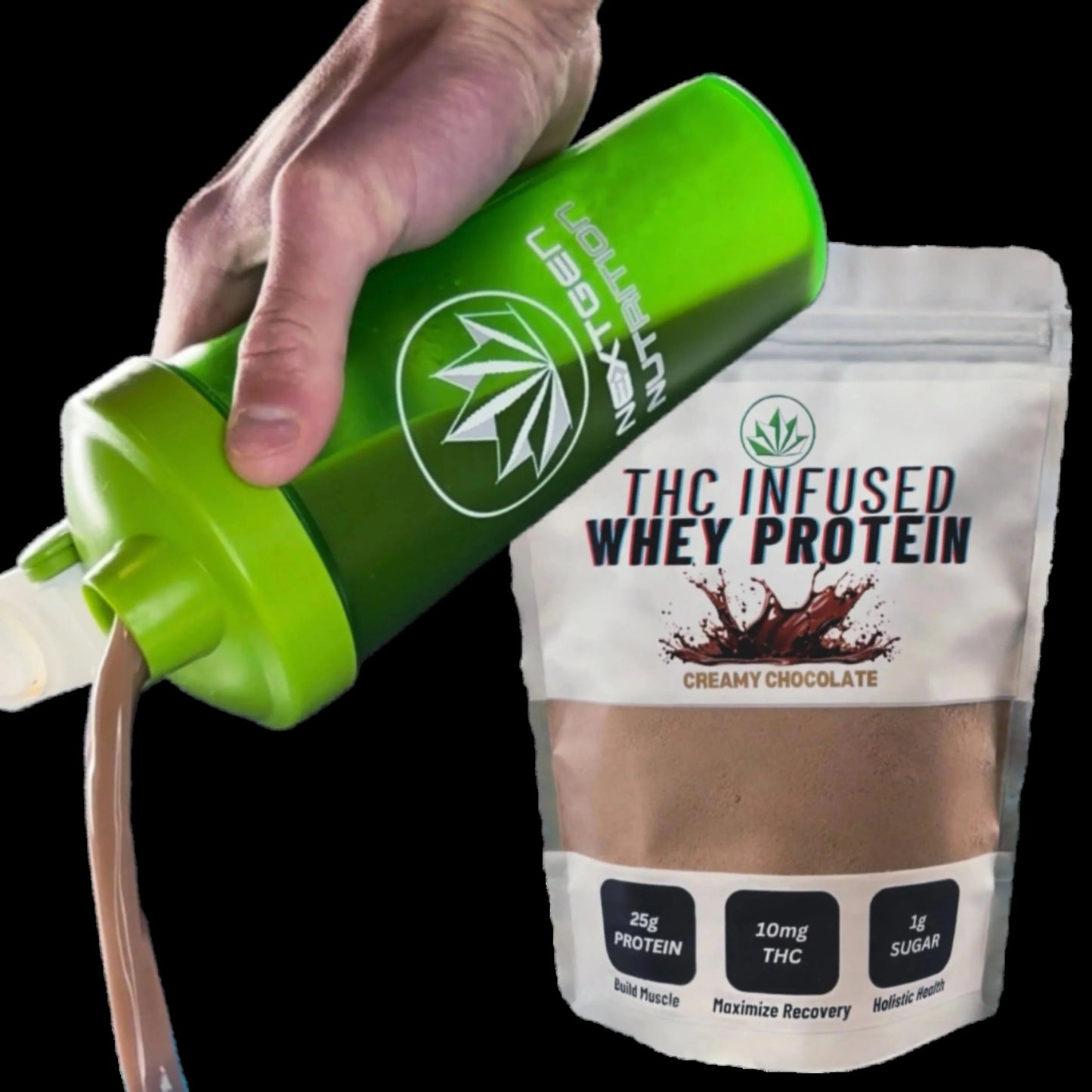 NextGen Nutrition Hemp THC Infused  Protein incorporates the muscle building and recovery power of Whey Protein, BCAA's and Hemp THC for a feel great recovery! 