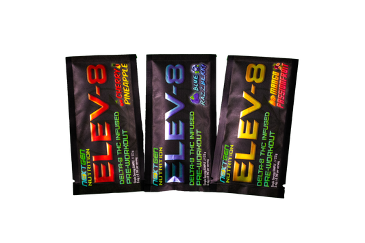 NextGen Nutrition has harnessed the beenfits of cannabis and infused them into ELEV-8 pre-workout powder to relieve inflammation, promote recovery and enhance your workout.